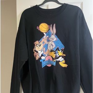 $5 SALE. Juniors large black Space Jam sweatshirt. GUC